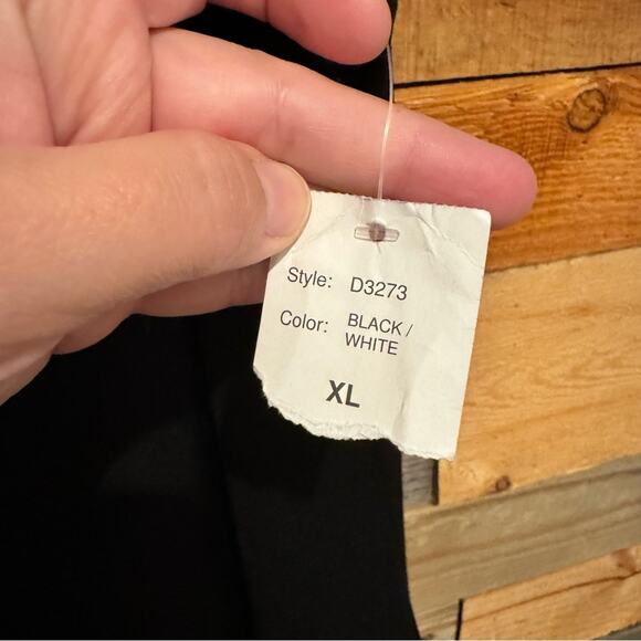 NWT Alexia Admor Blair Sleeveless Ruffle Trim Sheath Dress Black/White Size XL - Picture 11 of 16